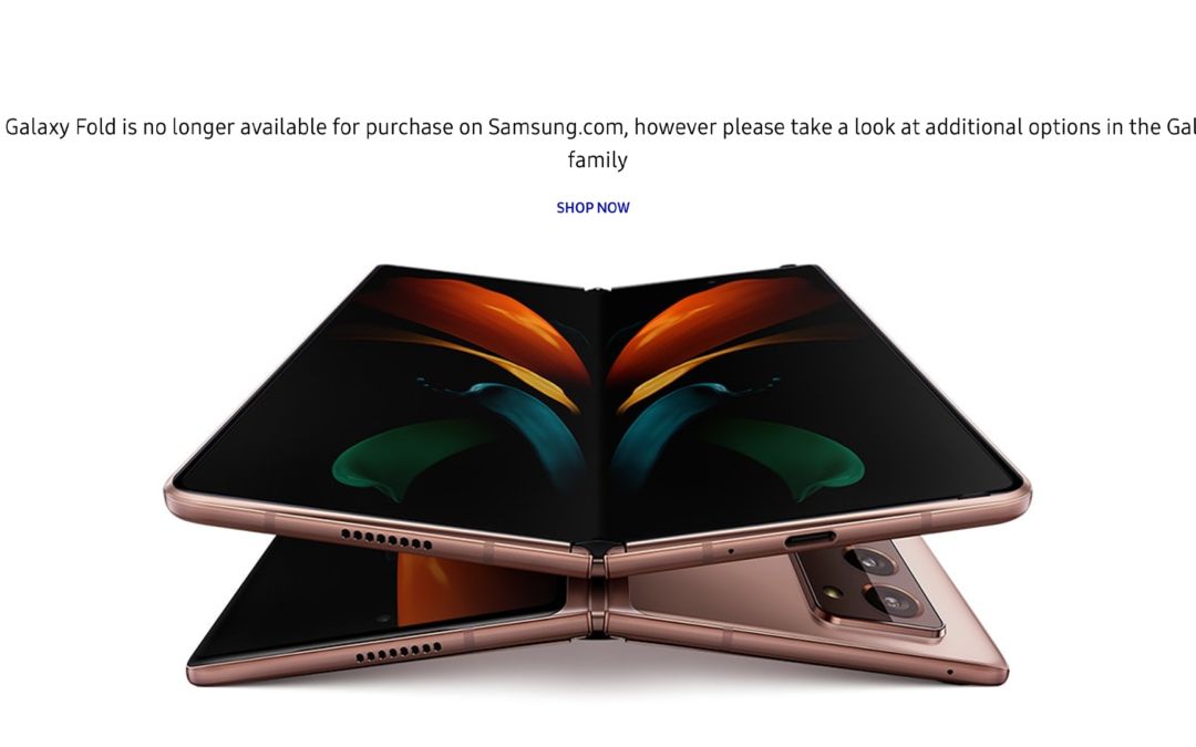 Samsung Pulls the Galaxy Z Fold 2 From Its Webstore